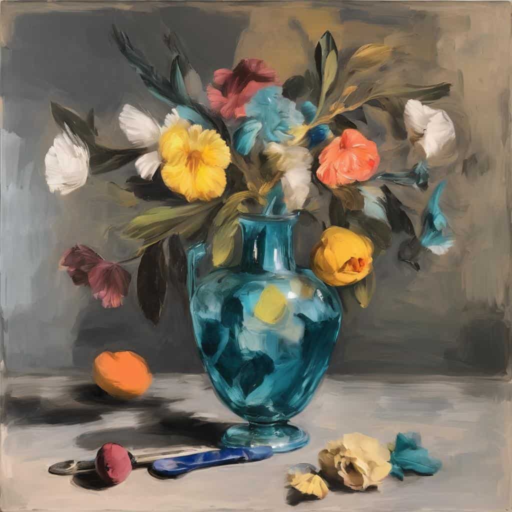 Ζωγραφικό έργο με μοντέρνα τέχνη και σημαντικούς καλλιτέχνες, εικόνα της σύγχρονης τέχνης και καλλιτεχνικής δημιουργίας.